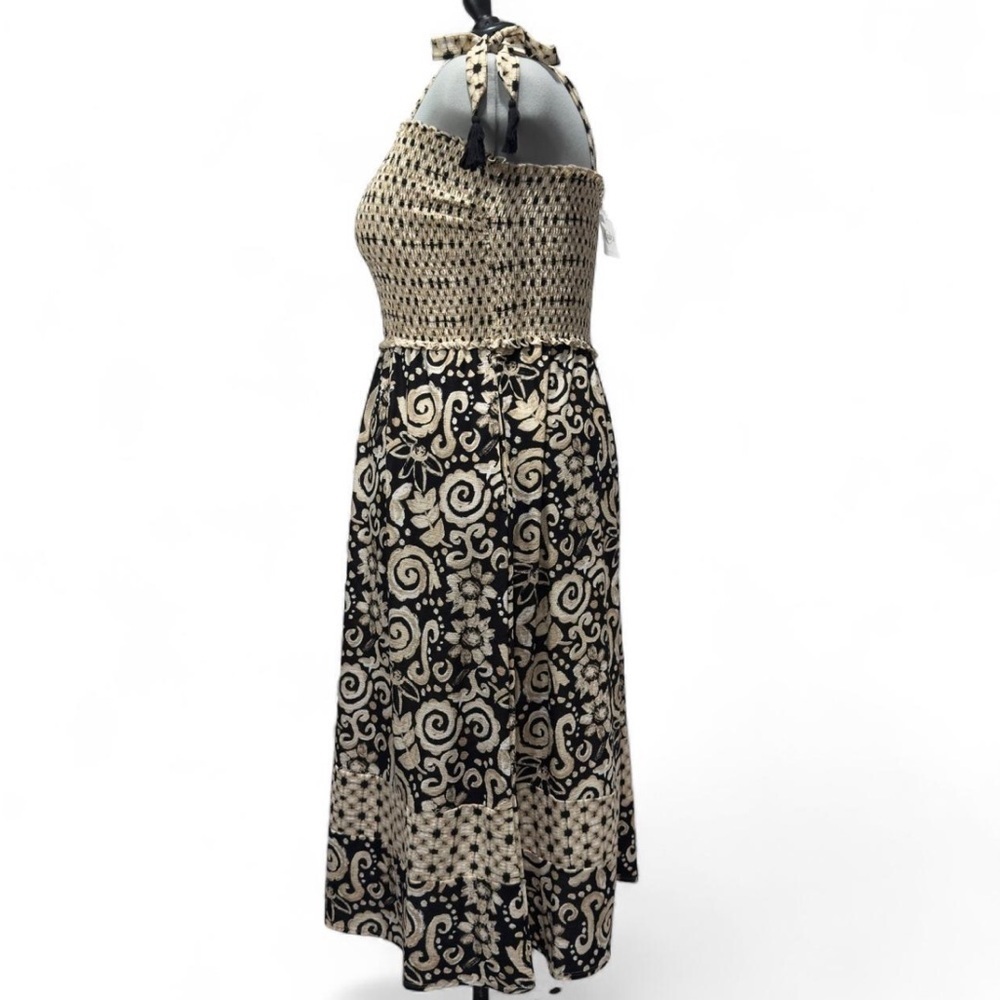 Cato Smocked Boho Maxi Dress Plus Size 18W/20W Cottagecore Boho Indie Summer - Picture 4 of 9